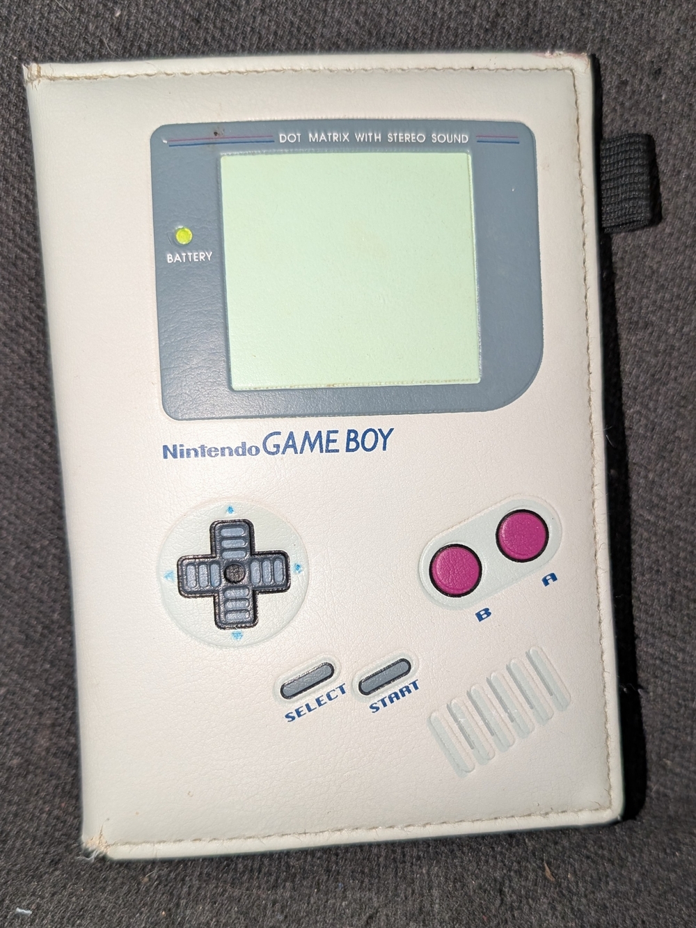 Nintendo Game Boy Style Protective Cover — White with Pink Buttons